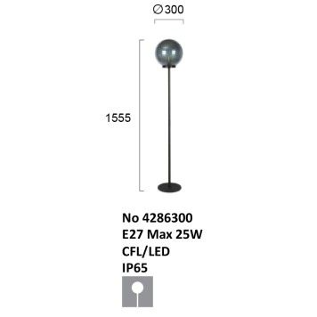 Торшер Viokef Smoke 4286300-3