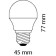 Диммируемая светодиодная лампа шар диммируемая Voltega 220V E27 6W (соответствует 60 Вт) 470Lm 2800K (теплый белый) 5495