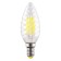 Светодиодная лампа витая свеча Voltega 220V E14 6W (соответствует 60 Вт) 580Lm 2800K (теплый белый) 7027