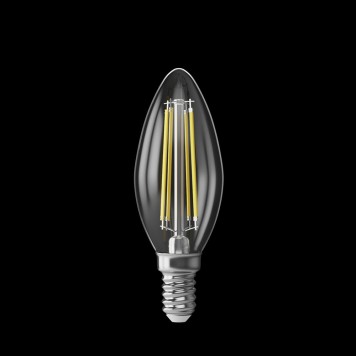 Светодиодная лампа филаментная свеча Voltega 220V E14 7W (соответствует 60 Вт) 560Lm 4000K (белый) 7153-1