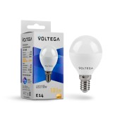 Светодиодная лампа Voltega Simple Globe E14 10W (соответствует 100 Вт) 850Lm 3000К (теплый белый) 7231