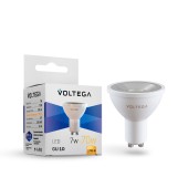 Светодиодная лампа Voltega Simple GU10 7W (соответствует 70 Вт) 530Lm 2700К (теплый белый) 7252