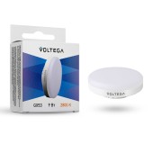 Cветодиодная лампа Voltega 220V GX53 9W (соответствует 60 Вт) 650Lm 2800K (теплый белый) 7772