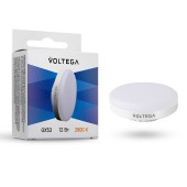 Cветодиодная лампа Voltega 220V GX53 12W (соответствует 60 Вт) 900Lm 2800K (теплый белый) 7774