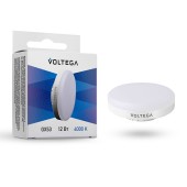 Cветодиодная лампа Voltega 220V GX53 12W (соответствует 60 Вт) 900Lm 4000K (нейтральный белый) 7775