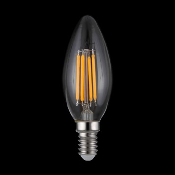 Диммируемая светодиодная лампа филаментная свеча Voltega 220V E14 5W (соответствует 40 Вт) 400Lm 4000K (нейтральный белый) 8461-1