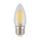 Диммируемая светодиодная лампа филаментная свеча Voltega 220V E27 4W (соответствует 40 Вт) 400Lm 3000K (теплый белый) 8462