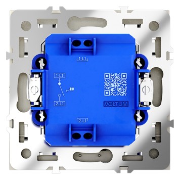 Выключатель 1-клавишный с подсветкой Voltum S70 05 VLS010205-4