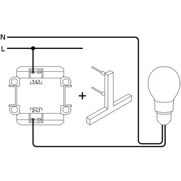 Выключатель 1-клавишный с подсветкой Voltum S70 05 VLS010205-6