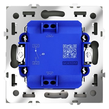 Выключатель 1-клавишный с подсветкой Voltum S70 06 VLS010206-2