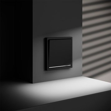 Выключатель 1-клавишный с подсветкой Voltum S70 08 VLS010208-1