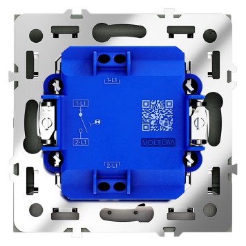 Выключатель 1-клавишный с подсветкой Voltum S70 08 VLS010208-4