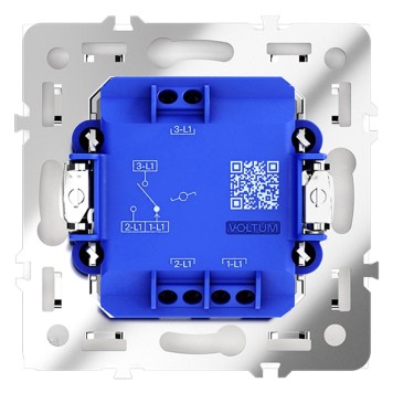 Выключатель 1-клавишный проходной Voltum S70 02 VLS010302-2