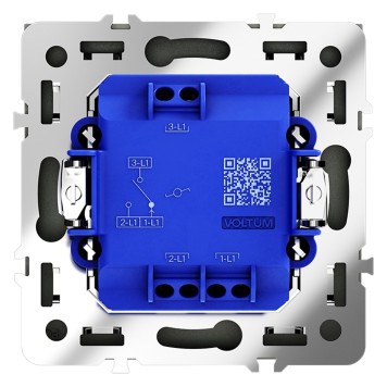 Выключатель 1-клавишный проходной Voltum S70 06 VLS010306-2