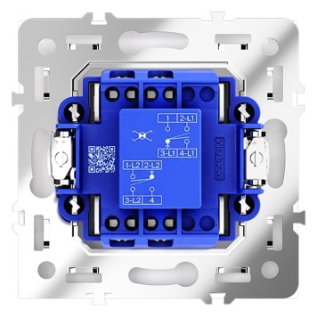Перекрестный выключатель 1-клавишный Voltum S70 02 VLS010502-2