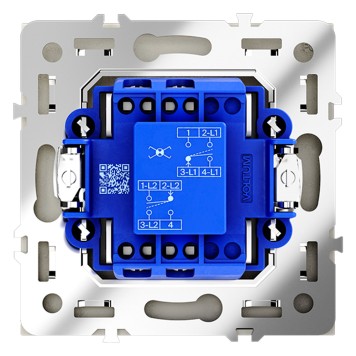 Перекрестный выключатель 1-клавишный Voltum S70 05 VLS010505-4