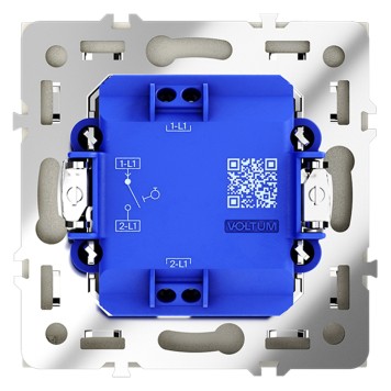 Выключатель 1-клавишный с самовозвратом Voltum S70 05 VLS010605-2