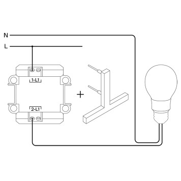 Выключатель 1-клавишный с самовозвратом Voltum S70 05 VLS010605-3