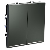 Выключатель 2-клавишный с подсветкой Voltum S70 06 VLS020206