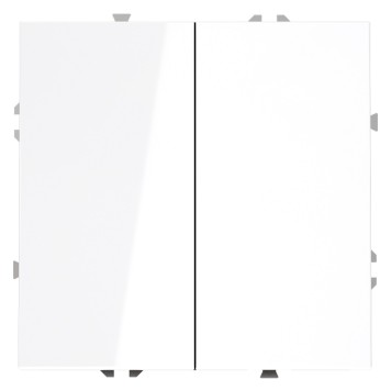 Выключатель 2-клавишный с самовозвратом Voltum S70 01 VLS020601-1