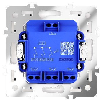 Выключатель 3-клавишный Voltum S70 01 VLS030101-1