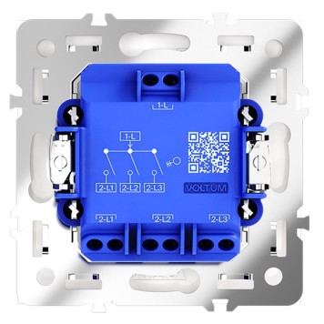 Выключатель 3-клавишный Voltum S70 05 VLS030105-2