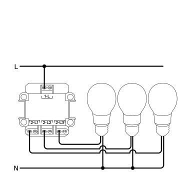 Выключатель 3-клавишный Voltum S70 06 VLS030106-6