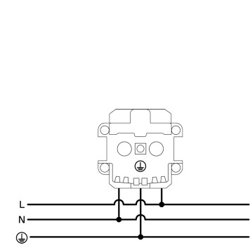 Розетка с заземлением и шторками Voltum S70 01 VLS040201-8
