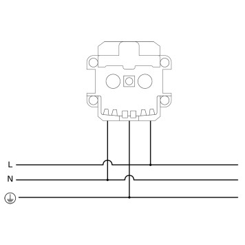 Розетка с заземлением и шторками Voltum S70 02 VLS040202-3