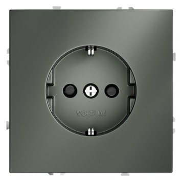 Розетка с заземлением и шторками Voltum S70 06 VLS040206-1