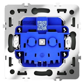 Розетка с заземлением и шторками Voltum S70 06 VLS040206-2