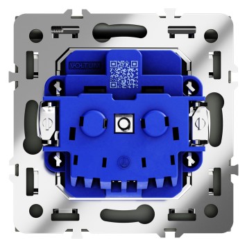 Розетка с заземлением, крышкой и шторками Voltum S70 08 VLS040308-2