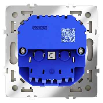 Розетка с заземлением, шторками и USB тип A+A Voltum S70 05 VLS040405-2