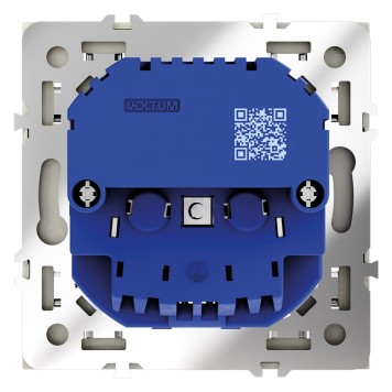 Розетка с заземлением, шторками и USB тип A+С Voltum S70 05 VLS040505-2