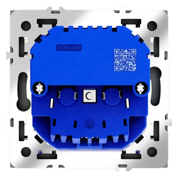 Розетка с заземлением, шторками и USB тип A+С Voltum S70 08 VLS040508-5