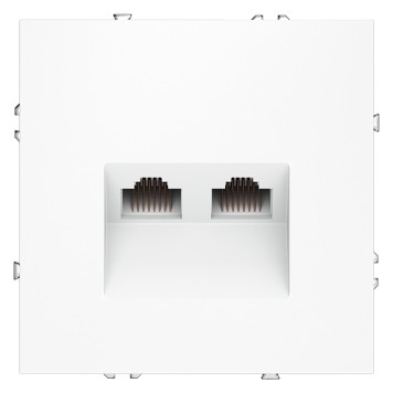 Розетка компьютерная двойная Voltum S70 02 RJ-45 VLS060202-1