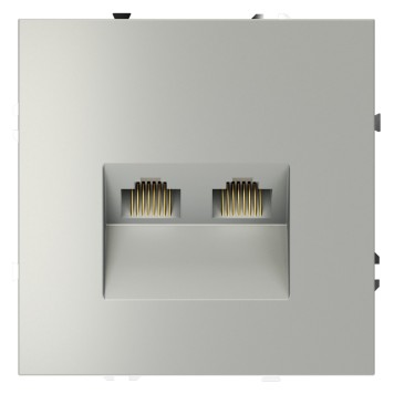 Розетка компьютерная двойная Voltum S70 05 RJ-45 VLS060205-1