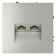 Розетка компьютерная двойная Voltum S70 05 RJ-45 VLS060205