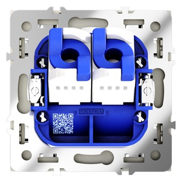 Розетка компьютерная двойная Voltum S70 05 RJ-45 VLS060205-2