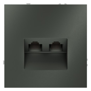 Розетка компьютерная двойная Voltum S70 06 RJ-45 VLS060206-1