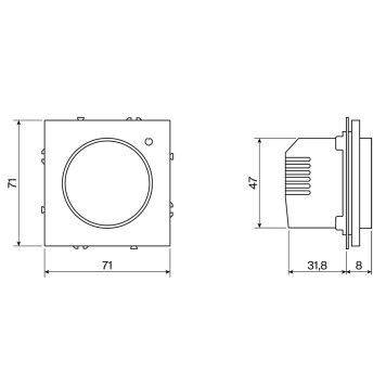 Умный сенсорный терморегулятор для теплого пола Voltum S70 01 VLS070101-3