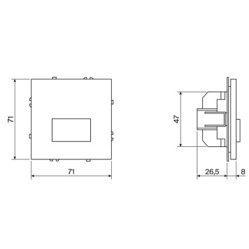 Датчик движения Voltum S70 08 VLS070508-4