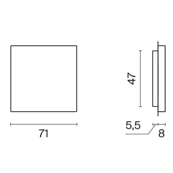 Заглушка Voltum S70 05 VLS080105-3