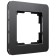 Рамка на 1 пост Werkel Platinum черный алюминий W0012608