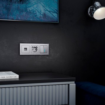 Рамка на 3 поста Werkel Hammer серебряный W0032406-2