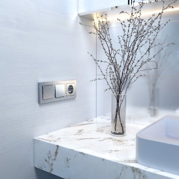 Рамка на 3 поста Werkel Hammer серебряный W0032406-3