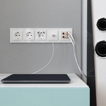 Рамка на 5 постов Werkel Favorit белый матовый W0051105-1