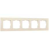 Рамка на 5 постов Werkel Favorit молочный W0051141