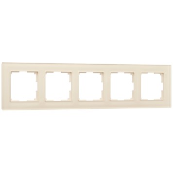 Рамка на 5 постов Werkel Favorit молочный W0051141