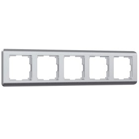Рамка на 5 постов Werkel Stream серебряный W0052106